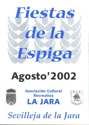 Programa Fiestas de la Espiga 2002